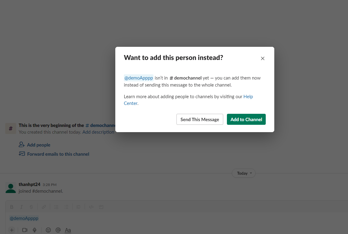 After add chat bot